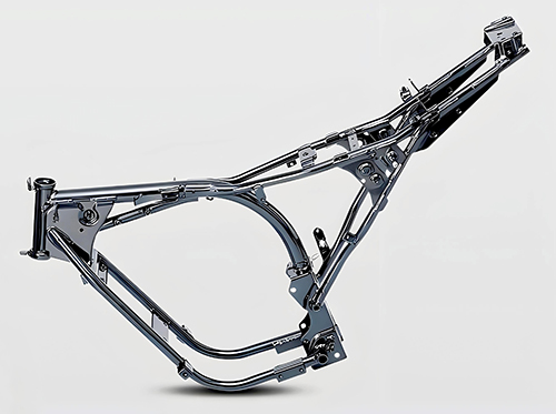 Motorcycle frame processing